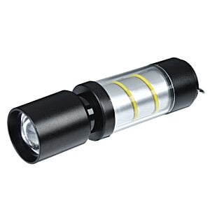 Additional Image 3 - a black and silver flashlight