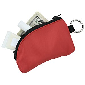 Additional Image 1 - a red pouch with money and a key chain