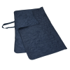 a blue bag with a strap