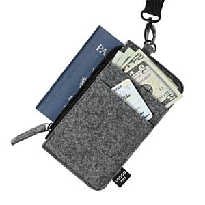 Additional Image 3 - a wallet with a card and a key chain