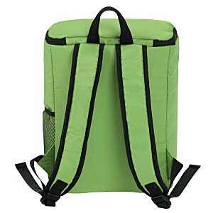 Additional Image 3 - a green backpack with black straps