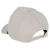 a white hat with a black strap