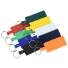 a group of keychains in different colors
