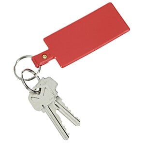 Additional Image 2 - a red key chain with a red label