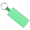 a green rectangular key chain
