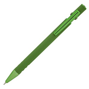 a green pen with a green cap