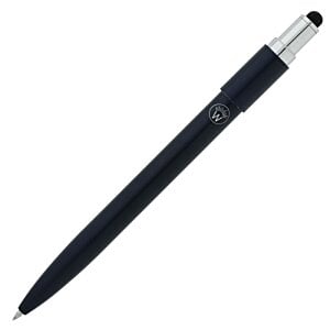 a black pen with a silver cap