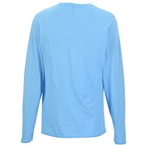 Additional Image 1 - a blue long sleeved shirt
