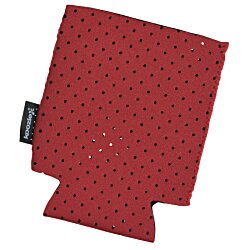 a red and black polka dot cloth