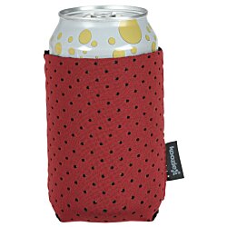 a can in a red cover