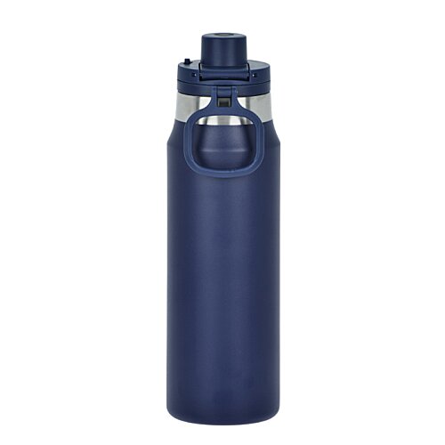 Additional Image 2 - a blue water bottle with a black lid