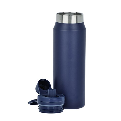 Additional Image 3 - a blue thermos with a cup