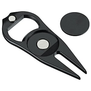 Additional Image 3 - a black bottle opener with a circle