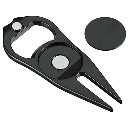 Additional Image 3 - a black bottle opener with a circle