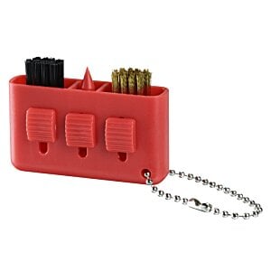 Additional Image 3 - a red key chain with four buttons