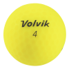 a yellow ball with black text