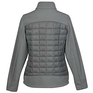 Additional Image 1 - a back view of a grey jacket