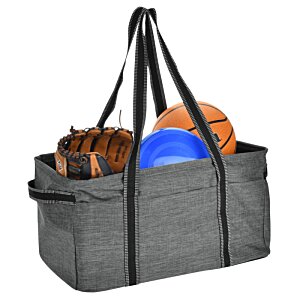 Additional Image 2 - a grey bag with a blue ball and a blue ball inside