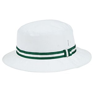 Additional Image 1 - a white hat with green band
