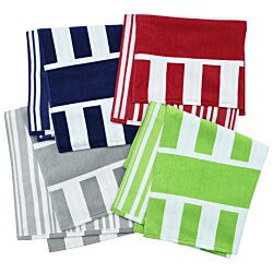 a stack of folded napkins