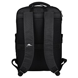 a black backpack with straps