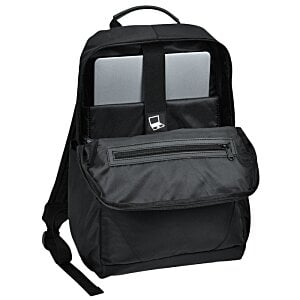 Additional Image 2 - a black backpack with two windows
