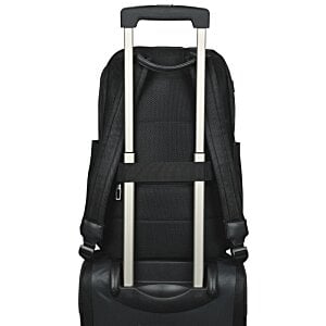 Additional Image 5 - a black suitcase with silver handles