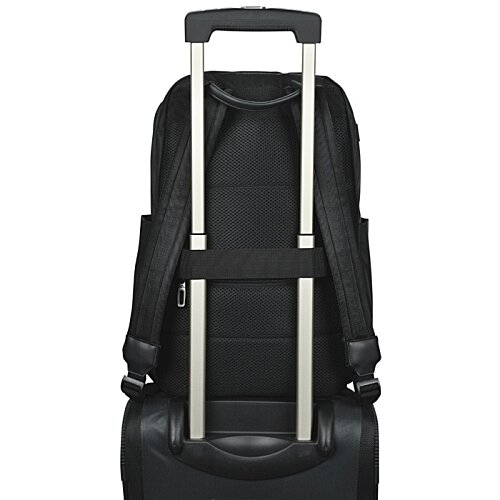Additional Image 5 - a black suitcase with silver handles