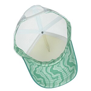 Additional Image 5 - a green and white hat