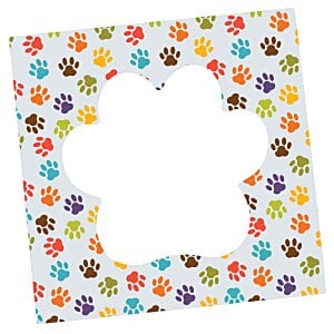 Additional Image 3 - a white flower shaped object with colorful spots