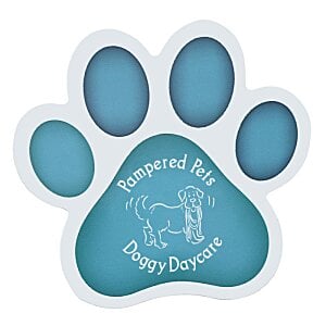Additional Image 4 - a blue paw print with white text