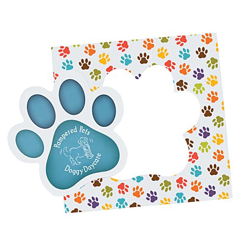 Additional Image 2 - a blue paw print with colorful spots