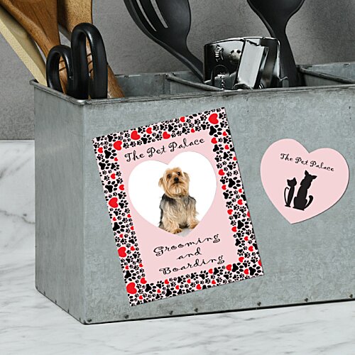 Additional Image 6 - a grey box with a picture of a dog and a heart on it
