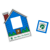 Additional Thumbnail Image 2 - a blue and green house with a square and a square on a white background