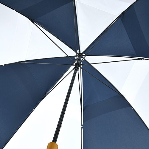 Additional Image 3 - a close up of a blue and white umbrella