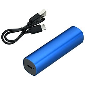 Additional Image 1 - a blue rectangular object with a black cord