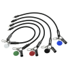 Additional Image 5 - a group of black tubes with different colored buttons