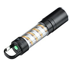 a black and white flashlight