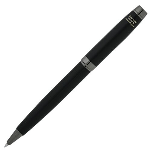 Additional Image 3 - a black pen with silver trim