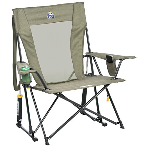 Additional Image 1 - a folding chair with a side table