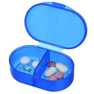 Additional Image 3 - a blue pill box with pills inside