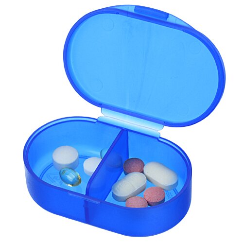 Additional Image 3 - a blue pill box with pills inside