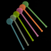 Additional Image 2 - a group of colorful sticks