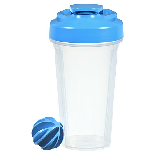 Additional Image 3 - a plastic cup with a blue lid and a blue ball