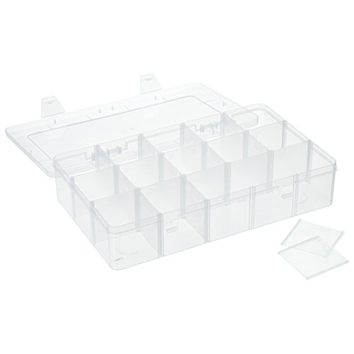 Additional Image 1 - a plastic organizer with a few compartments