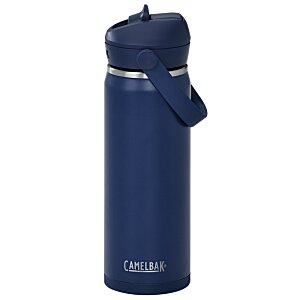 Additional Image 1 - a blue water bottle with a cap