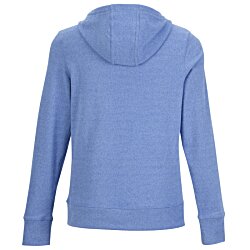 a blue hoodie on a white background