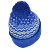 Additional Image 2 - a blue and white knitted hat