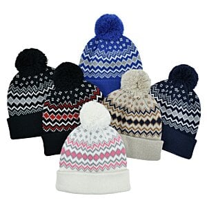 Additional Image 3 - a group of knitted hats