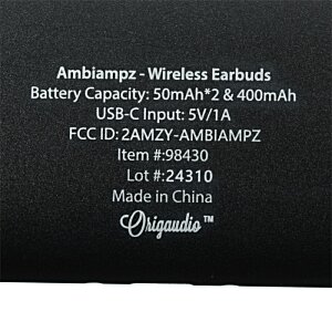 Additional Image 7 - a black rectangular object with white text